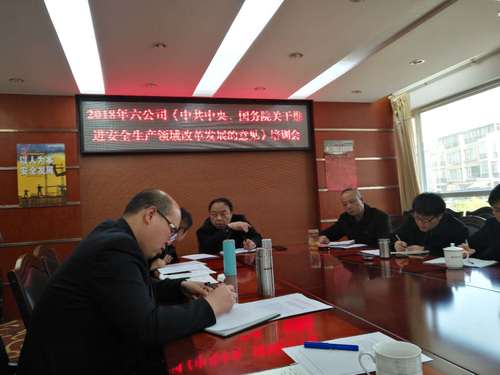 2018年六公司《中共中央、国务院关于推进安全生产领域改革发展的意见》培训会 (2)